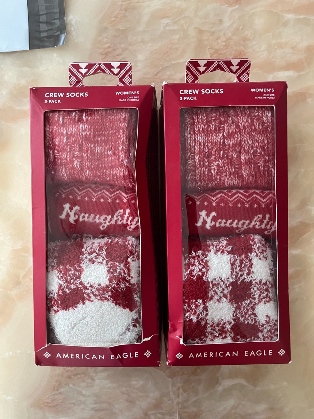 American Eagle Holiday Crew Socks